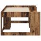 Preview: Kinderbettgestell mit Stauraum Altholz 80 x 160 cm