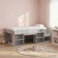 Preview: ARDEBO.de - Kinderbettgestell mit Stauraum Betongrau 90 x 190 cm
