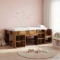 Preview: ARDEBO.de - Kinderbettgestell mit Stauraum Altholz 90 x 190 cm