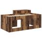 Preview: Hochbett mit Schreibtisch für Kinder Altholz Holzwerkstoff