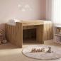 Preview: ARDEBO.de - Hochbett mit Schreibtisch für Kinder Artisan-Eiche
