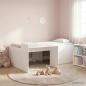 Preview: ARDEBO.de - Hochbett mit Schreibtisch f?r Kinder Wei? Holzwerkstoff