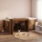 Preview: ARDEBO.de - Hochbett mit Schreibtisch für Kinder Altholz Holzwerkstoff