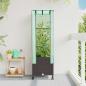 Preview: ARDEBO.de - Gartenplanter mit Gewächshausabdeckung und Rädern Braun PP