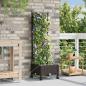 Preview: ARDEBO.de - Garten Blumenkübel mit Bewässerung und Rädern Braun PP