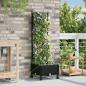Preview: ARDEBO.de - Garten Blumenkübel mit Bewässerung und Rädern Schwarz PP