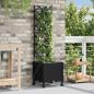 Preview: ARDEBO.de - Garten Blumenkübel mit Bewässerung und Rädern Schwarz PP