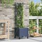 Preview: ARDEBO.de - Garten Blumenkübel mit Bewässerung und Rädern Grau PP