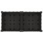 Preview: Gartenpflanzer mit Rädern Schwarz 80 x 40 x 29 cm PP