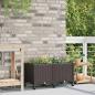 Preview: ARDEBO.de - Gartenpflanzer mit Rädern Braun 80 x 40 x 44 cm PP