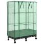 Preview: Gartenplanter mit Gew?chshausabdeckung und R?dern 2 stk. PP