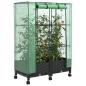 Preview: Gartenplanter mit Gew?chshausabdeckung und R?dern 2 stk. PP