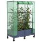 Preview: Gartenplanter mit Gewächshausabdeckung und Rädern 2 stk. PP