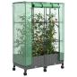 Preview: Gartenplanter mit Gewächshausabdeckung und Rädern 2 stk. PP