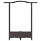 Preview: Hochbeet mit Rankgitter und Dach Braun 124 x 40 x 129 cm PP