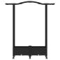 Preview: Hochbeet mit Rankgitter und Dach Schwarz 124 x 40 x 129 cm PP