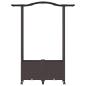 Preview: Hochbeet mit Rankgitter und Dach Braun 125 x 40 x 144 cm PP