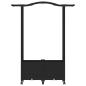 Preview: Hochbeet mit Rankgitter und Dach Schwarz 125 x 40 x 144 cm PP