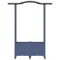 Preview: Hochbeet mit Rankgitter und Dach Grau 125 x 40 x 144 cm PP