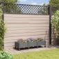 Preview: ARDEBO.de - Gartenpflanzer mit Rädern Hellgrau 120 x 40 x 33 cm PP