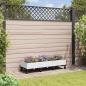 Preview: ARDEBO.de - Gartenpflanzer mit Rädern Weiß 120 x 40 x 29 cm PP