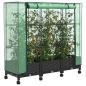 Preview: Gartenplanter mit Gewächshausabdeckung und Rädern 3 stk. PP