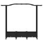 Preview: Hochbeet mit Rankgitter und Dach Schwarz 169 x 40 x 129 cm PP