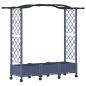 Preview: Hochbeet mit Rankgitter und Dach Grau 169 x 40 x 129 cm PP