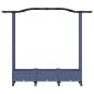 Preview: Hochbeet mit Rankgitter und Dach Grau 169 x 40 x 129 cm PP