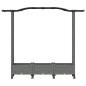 Preview: Hochbeet mit Rankgitter und Dach Hellgrau 169 x 40 x 129 cm PP