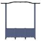 Preview: Hochbeet mit Rankgitter und Dach Grau 164 x 40 x 144 cm PP