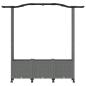 Preview: Hochbeet mit Rankgitter und Dach Hellgrau 164 x 40 x 144 cm PP