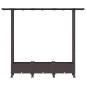 Preview: Hochbeet mit Rankgitter und Dach Braun 164 x 40 x 127 cm PP
