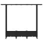 Preview: Hochbeet mit Rankgitter und Dach Schwarz 164 x 40 x 127 cm PP