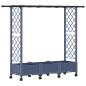 Preview: Hochbeet mit Rankgitter und Dach Grau 164 x 40 x 127 cm PP