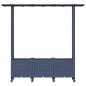 Preview: Hochbeet mit Rankgitter und Dach Grau 162,5 x 40 x 142 cm PP