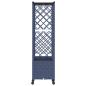 Preview: Hochbeet mit Rankgitter und Dach Grau 162,5 x 40 x 142 cm PP