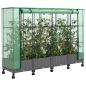 Preview: Gartenplanter mit Gewächshausabdeckung und Rädern 4 stk. PP