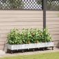 Preview: ARDEBO.de - Garten Blumenkübel mit Bewässerung und Rädern 4 Stk. Weiß PP