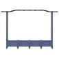 Preview: Hochbeet mit Rankgitter und Dach Grau 207 x 40 x 129 cm PP