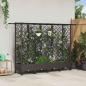 Preview: ARDEBO.de - Hochbeet mit Rankgitter und Dach Braun 202,5 x 40 x 127 cm PP