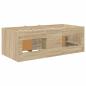 Preview: Loft Bettgestell mit Schrank 3 stk. Sonoma-Eiche Holzwerkstoff