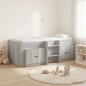 Preview: ARDEBO.de - Loft Bettgestell mit Schrank 3 stk. Sonoma-Grau Holzwerkstoff