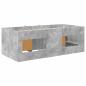 Preview: Loft Bettgestell mit Schrank 3 stk. Betongrau Holzwerkstoff