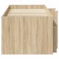 Preview: Loft Bettgestell mit Schrank 3 stk. Sonoma-Eiche Holzwerkstoff