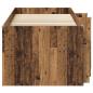 Preview: Loft Bettgestell mit Schrank 3 stk. Altholz Holzwerkstoff