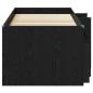 Preview: Loft Bettgestell mit Schrank 3 stk. Schwarz Holzwerkstoff