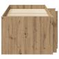 Preview: Loft Bettgestell mit Schrank 3 stk. Artisan-Eiche Holzwerkstoff