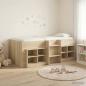 Preview: ARDEBO.de - Loft Bettgestell mit Schrank 3 stk. Sonoma-Eiche Holzwerkstoff