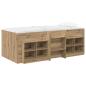 Preview: Loft Bettgestell mit Schrank 3 stk. Artisan-Eiche Holzwerkstoff